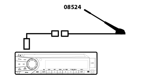 Adapter, antenna cable