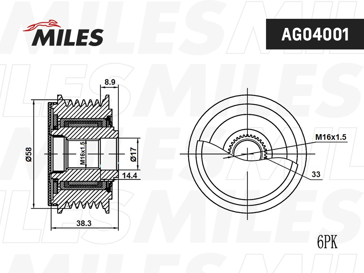Alternator Freewheel Clutch