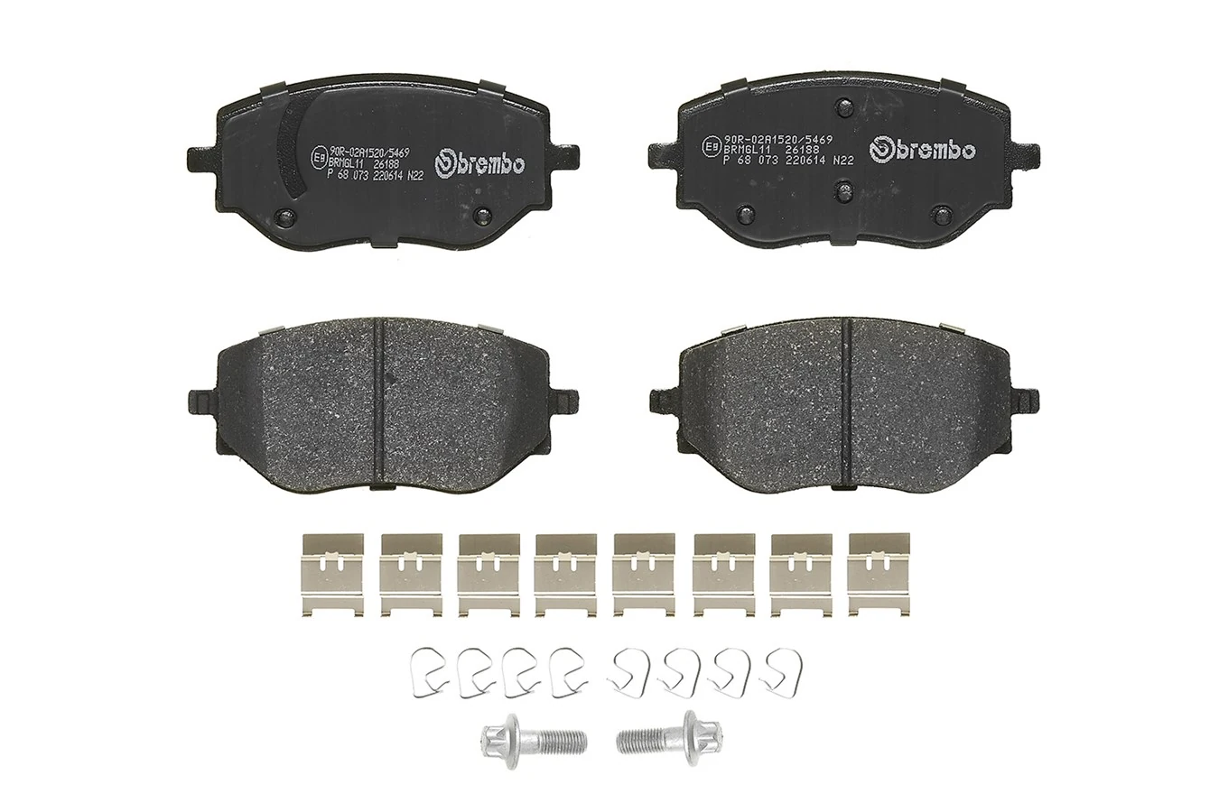 Kit de plaquettes de frein, frein à disque BREMBO P 68 073