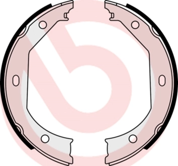 Jeu de mâchoires de frein, frein de stationnement BREMBO S 06 509