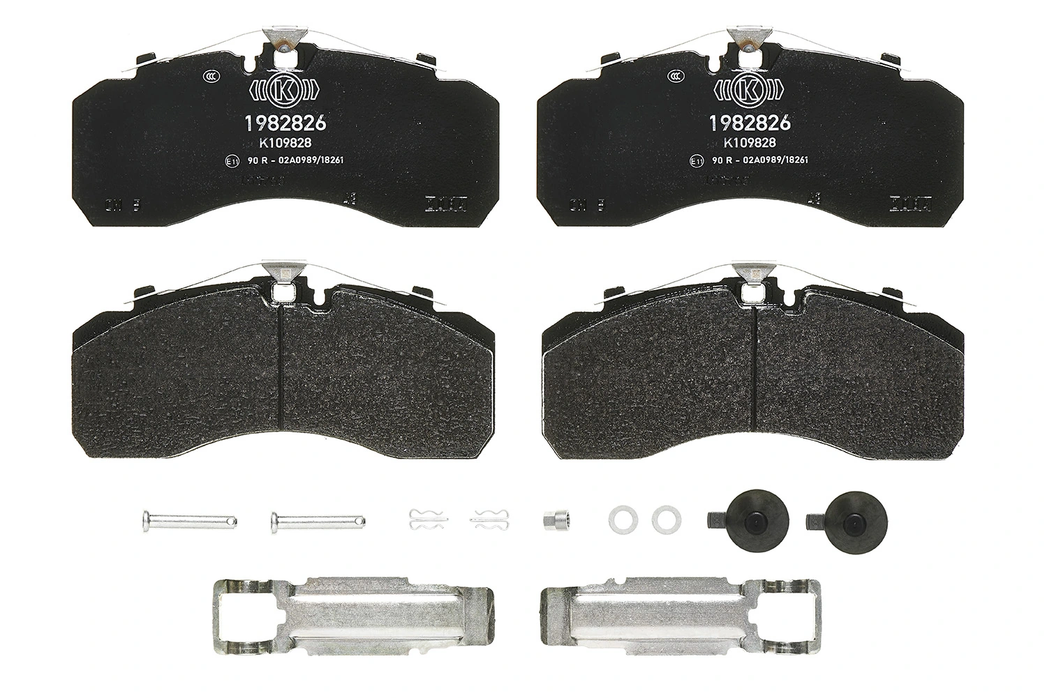 Kit de plaquettes de frein, frein à disque