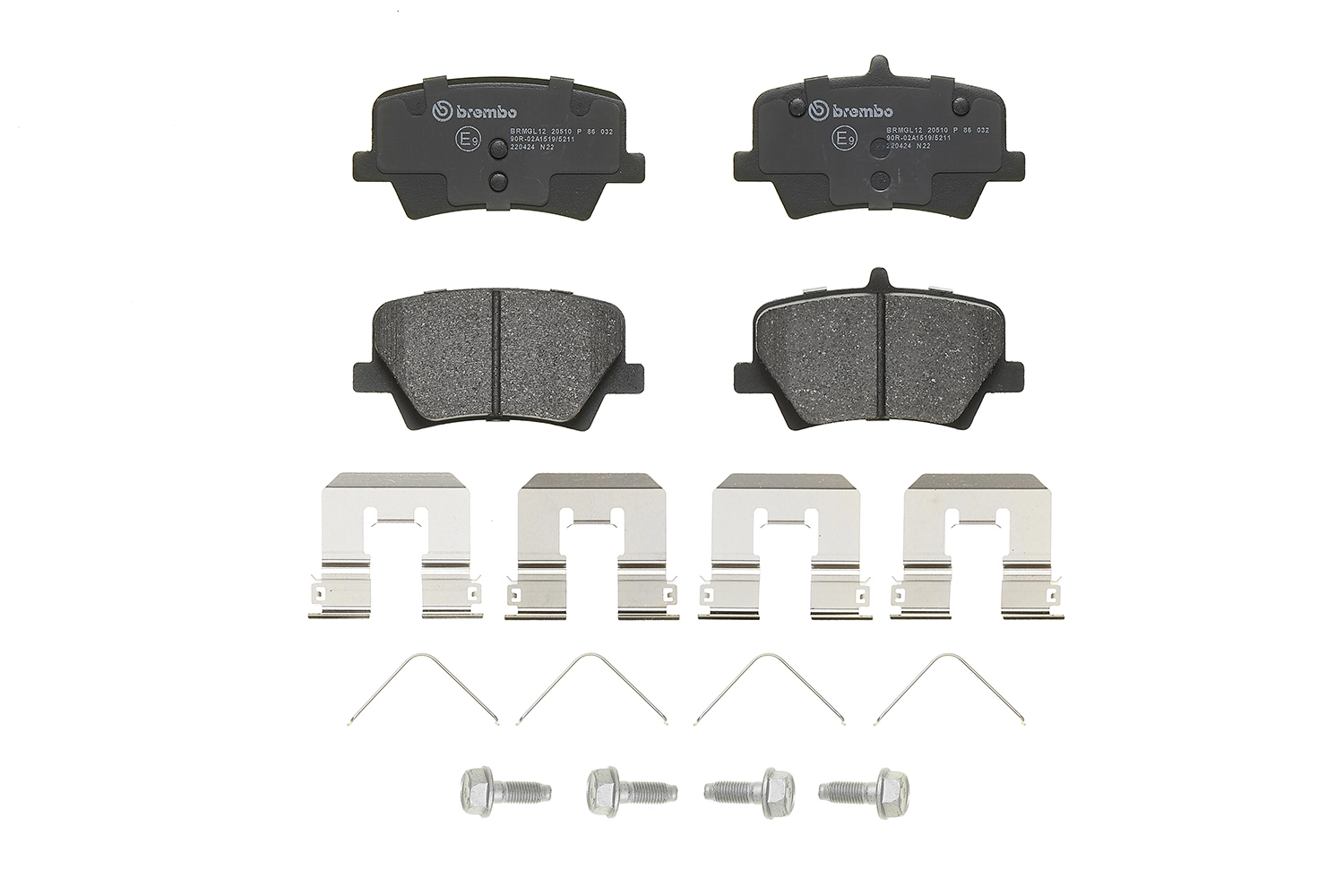 Kit de plaquettes de frein, frein à disque BREMBO P 86 032