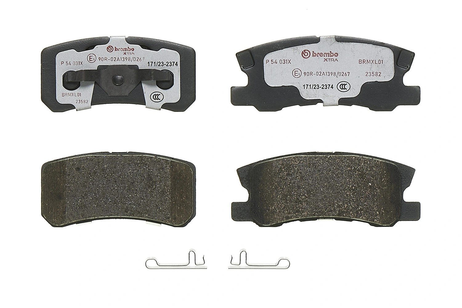 Kit de plaquettes de frein, frein à disque BREMBO P 54 031X