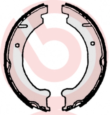 Jeu de mâchoires de frein, frein de stationnement BREMBO S 86 509