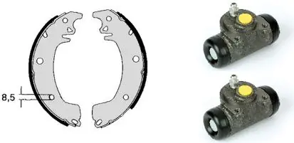 Jeu de mâchoires de frein BREMBO H 68 028