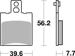 Kit de plaquettes de frein, frein à disque BREMBO 07087