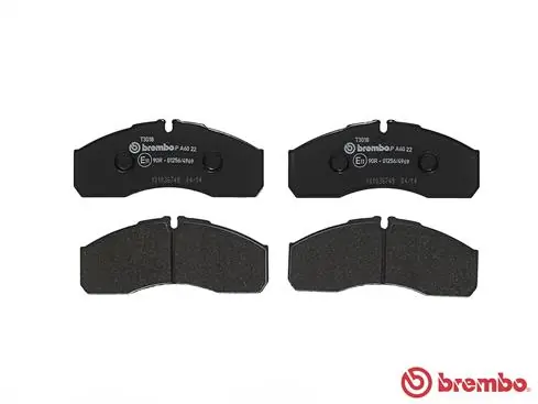 Kit de plaquettes de frein, frein à disque BREMBO P A6 022