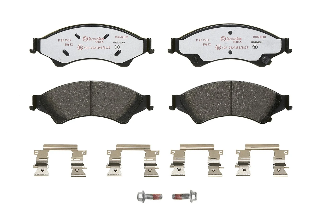 Kit de plaquettes de frein, frein à disque BREMBO P 24 153X