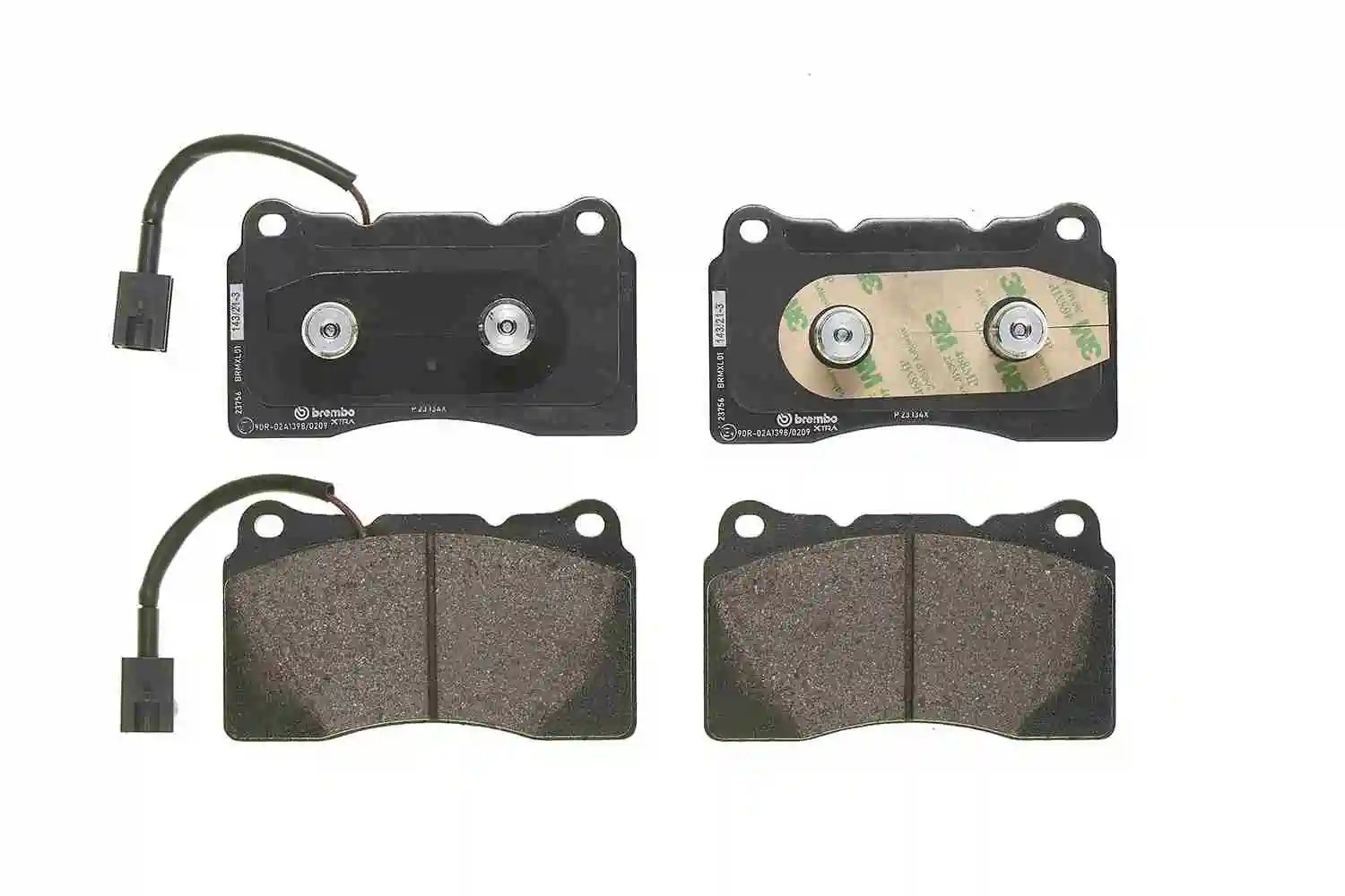 Kit de plaquettes de frein, frein à disque BREMBO P 23 134X