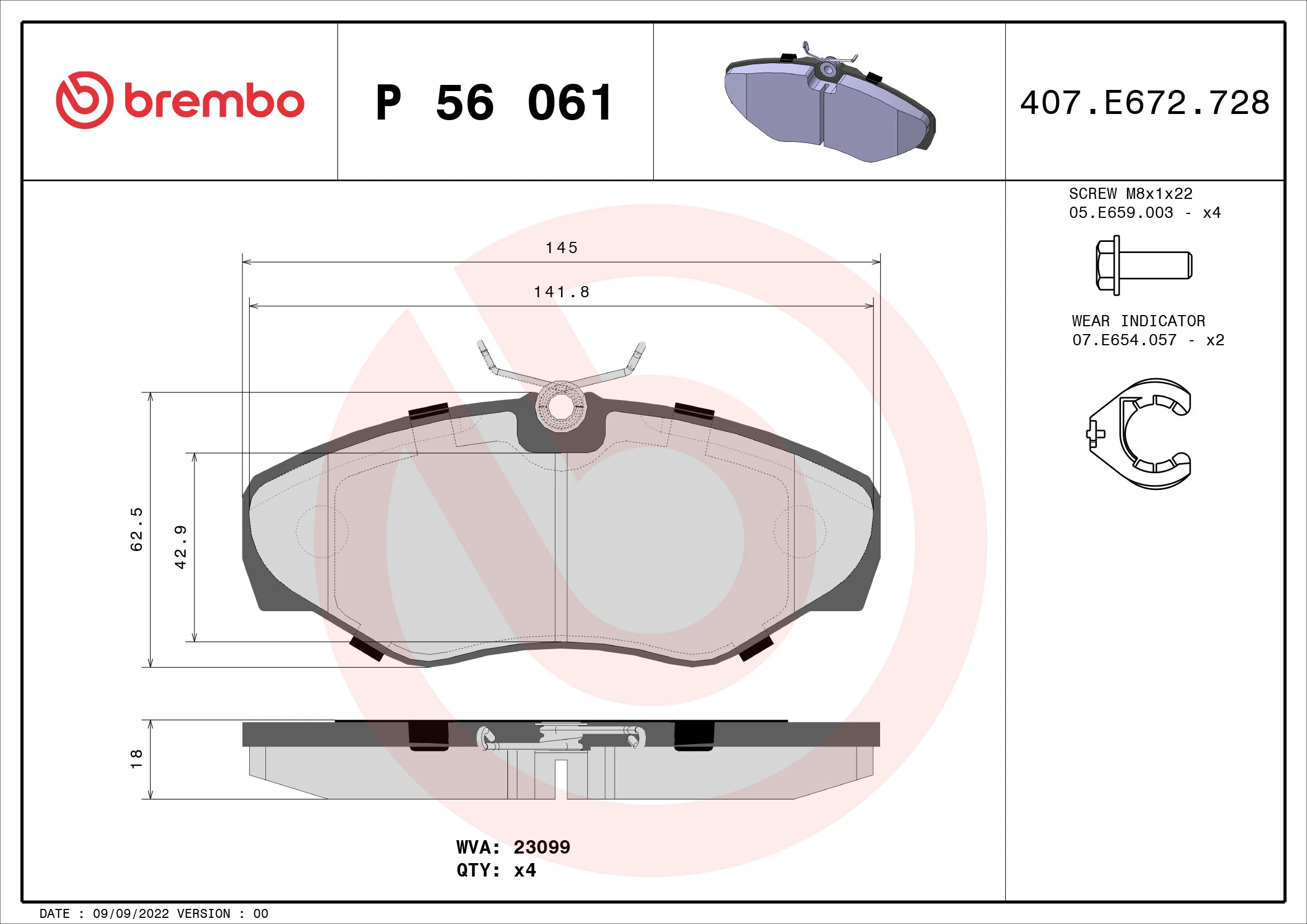 BREMBO P56061