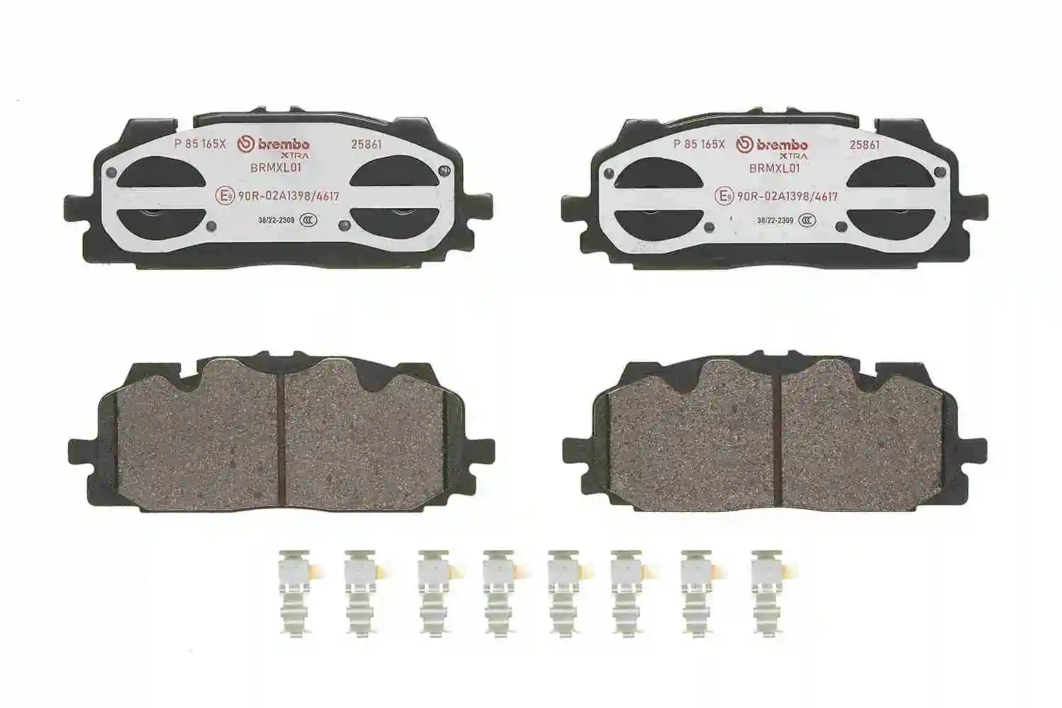 Kit de plaquettes de frein, frein à disque BREMBO P 85 165X