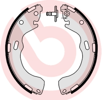 Jeu de mâchoires de frein BREMBO S 49 521