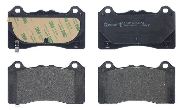 Kit de plaquettes de frein, frein à disque BREMBO P 24 202