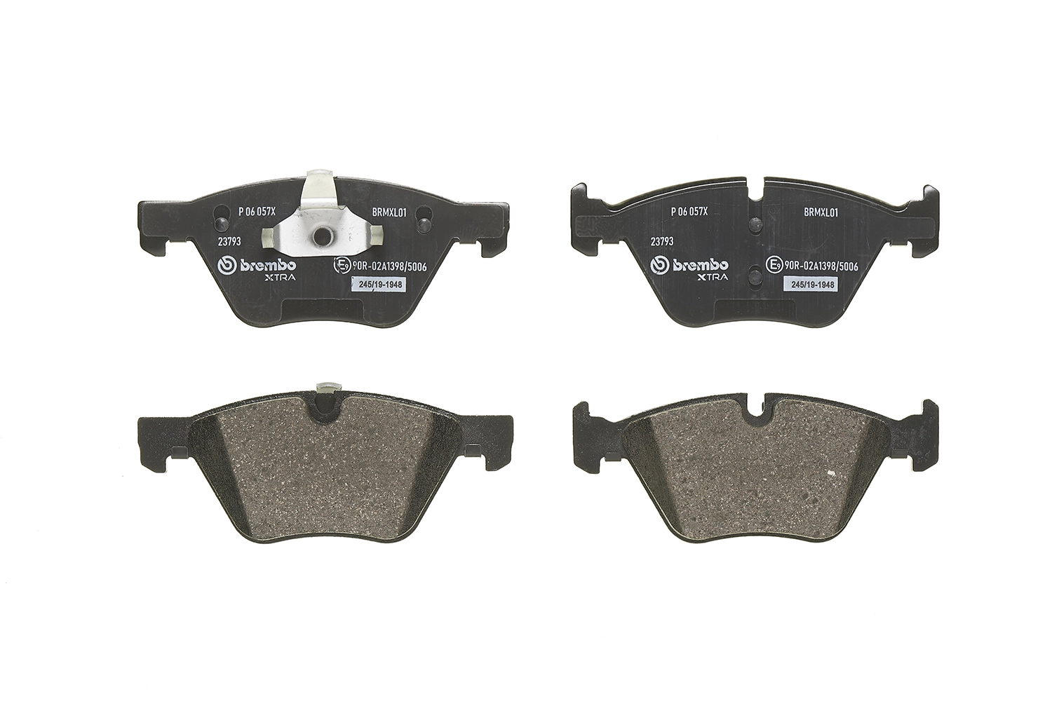Kit de plaquettes de frein, frein à disque BREMBO P 06 057X