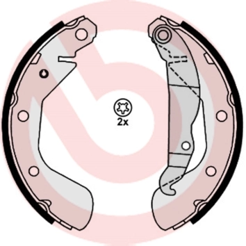 Jeu de mâchoires de frein BREMBO S 59 514