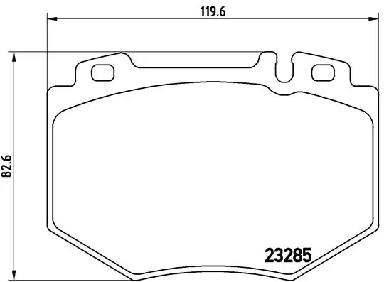 Kit de plaquettes de frein, frein à disque BREMBO P 50 048
