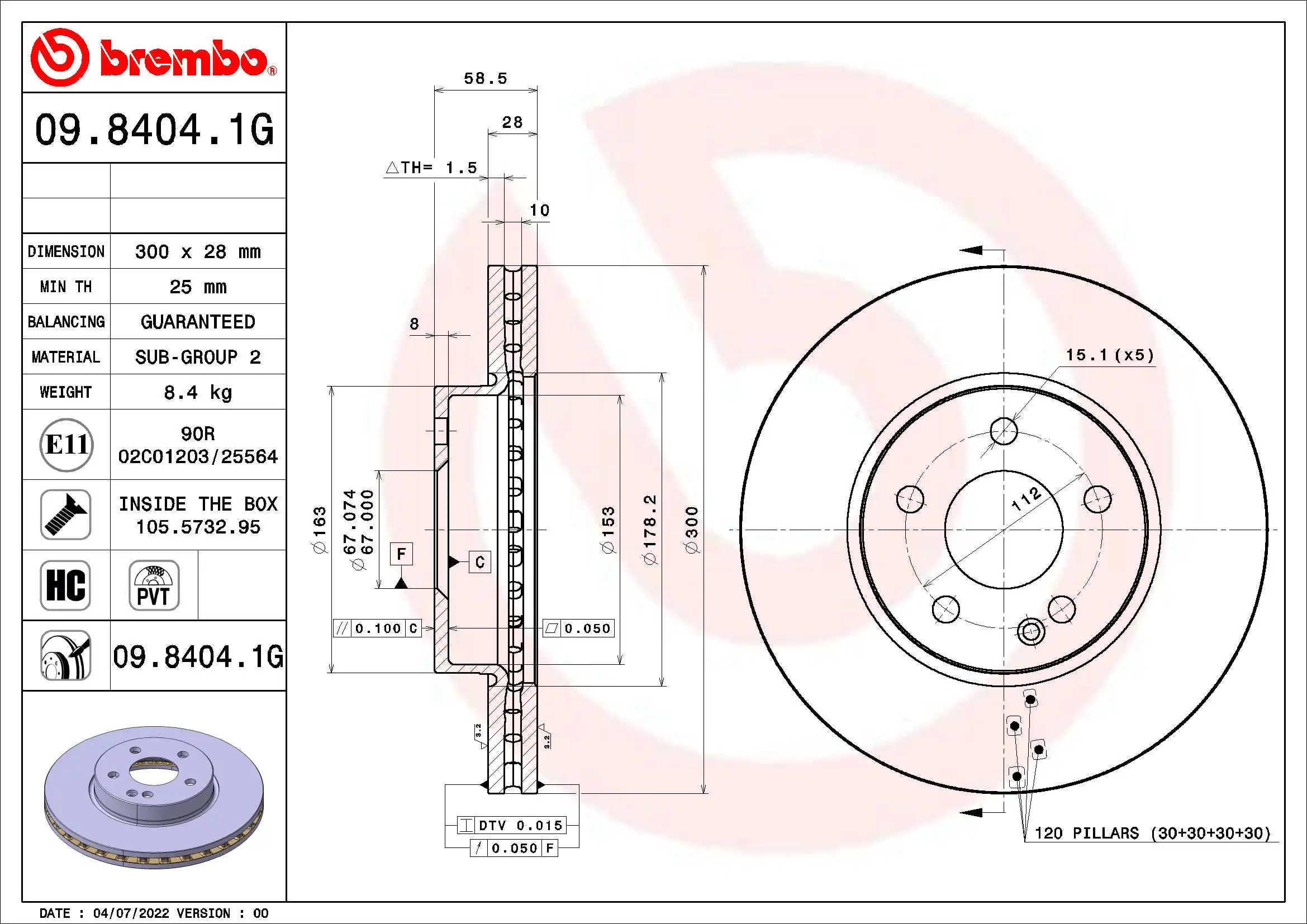Kit de freins, frein à disques BREMBO KT 10 030