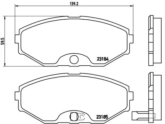 BREMBO P56045 — Гальмівні колодки, дискові