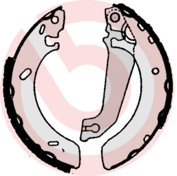 Jeu de mâchoires de frein BREMBO S 24 520