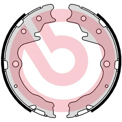 Jeu de mâchoires de frein, frein de stationnement BREMBO S 49 526