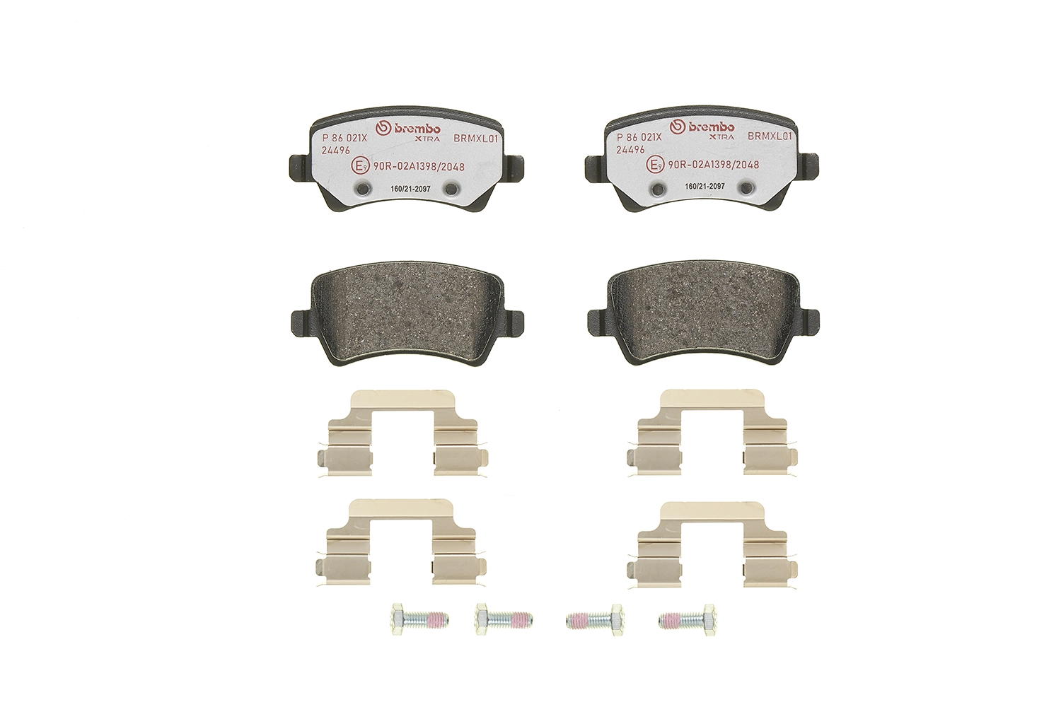 Kit de plaquettes de frein, frein à disque BREMBO P 86 021X