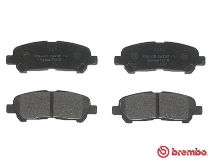Kit de plaquettes de frein, frein à disque BREMBO P 83 138