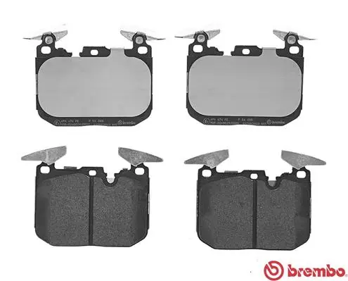 Kit de plaquettes de frein, frein à disque BREMBO P 06 008
