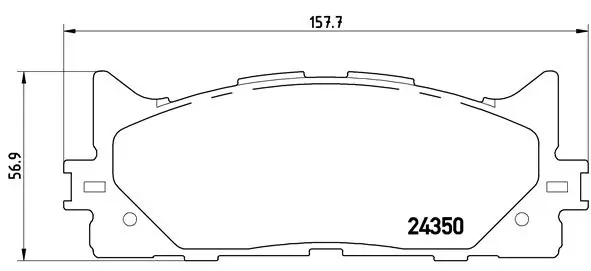 BREMBO P83117 — Колодки гальмівні дискові