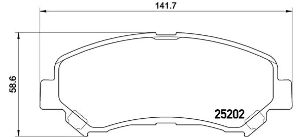Kit de plaquettes de frein, frein à disque BREMBO P 79 028