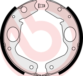 Jeu de mâchoires de frein, frein de stationnement BREMBO S 54 518