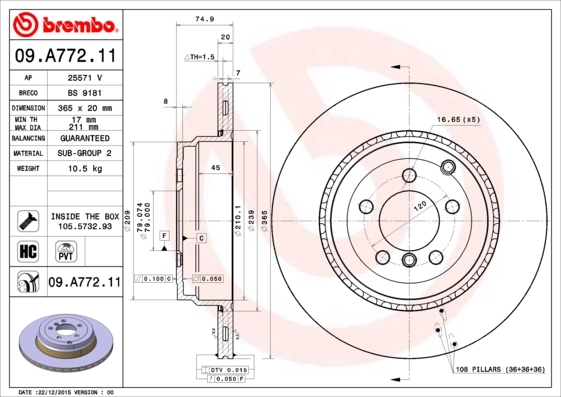 BREMBO 09.A772.11