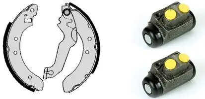 Jeu de mâchoires de frein BREMBO H 24 014