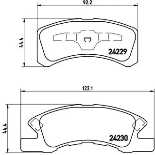 BREMBO P 16 011 — Колодка гальм. диск. передн. (вир-во BREMBO)