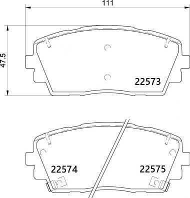 Kit de plaquettes de frein, frein à disque BREMBO P 30 115