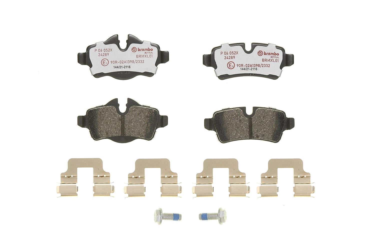Kit de plaquettes de frein, frein à disque BREMBO P 06 052X