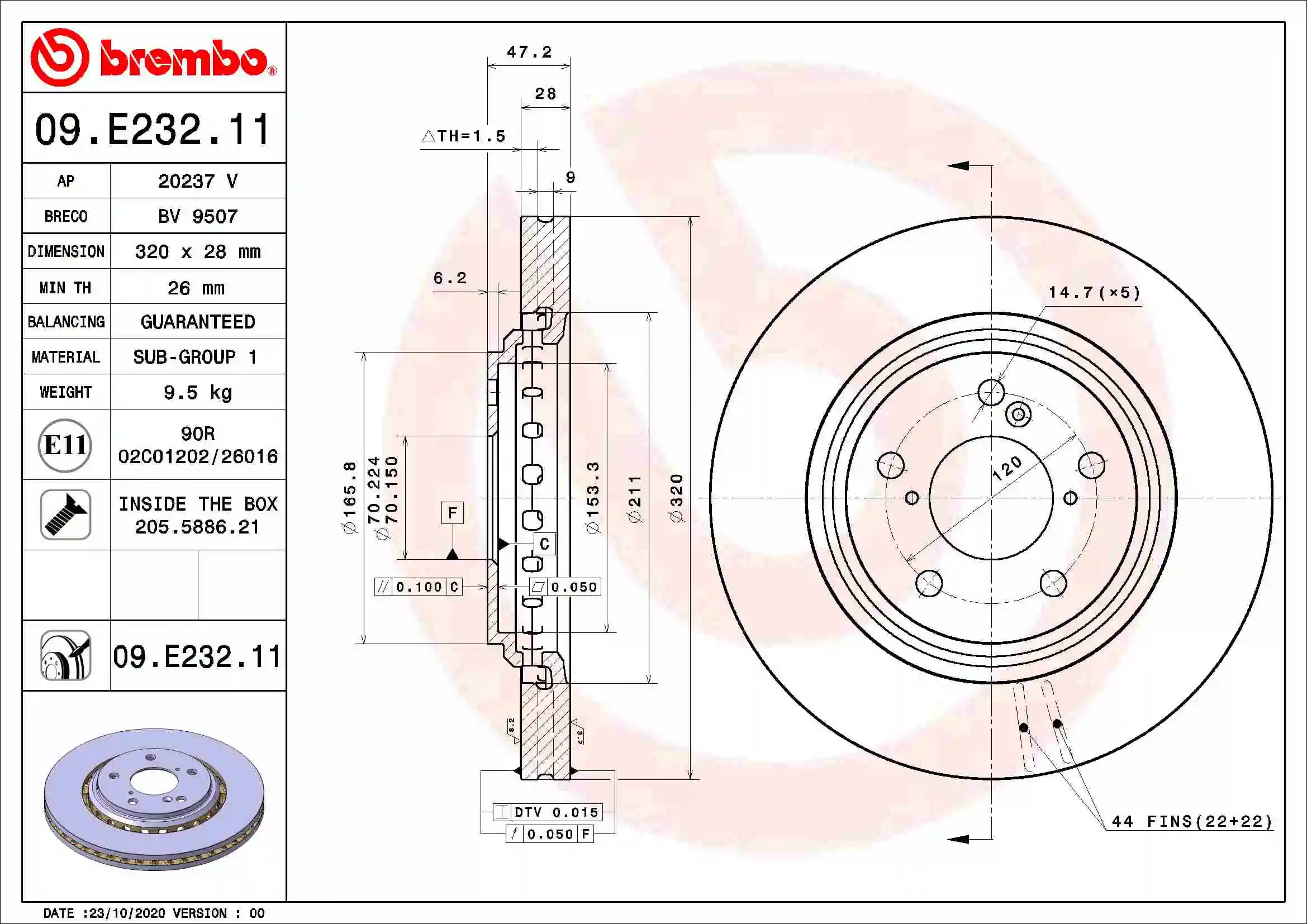 BREMBO 09.E232.11