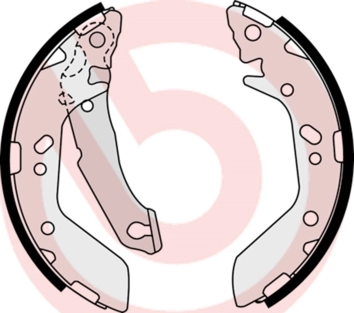 Jeu de mâchoires de frein BREMBO S 30 517