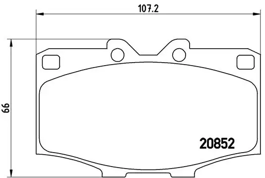 Kit de plaquettes de frein, frein à disque BREMBO P 83 006