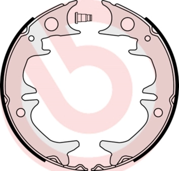 Jeu de mâchoires de frein, frein de stationnement BREMBO S 83 543