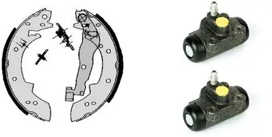 Jeu de mâchoires de frein BREMBO H 61 031