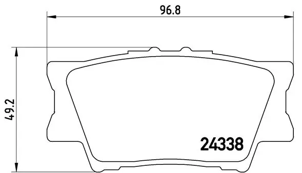 BREMBO P83089 — Колодки гальмівні дискові