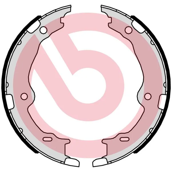 Jeu de mâchoires de frein, frein de stationnement BREMBO S 83 572