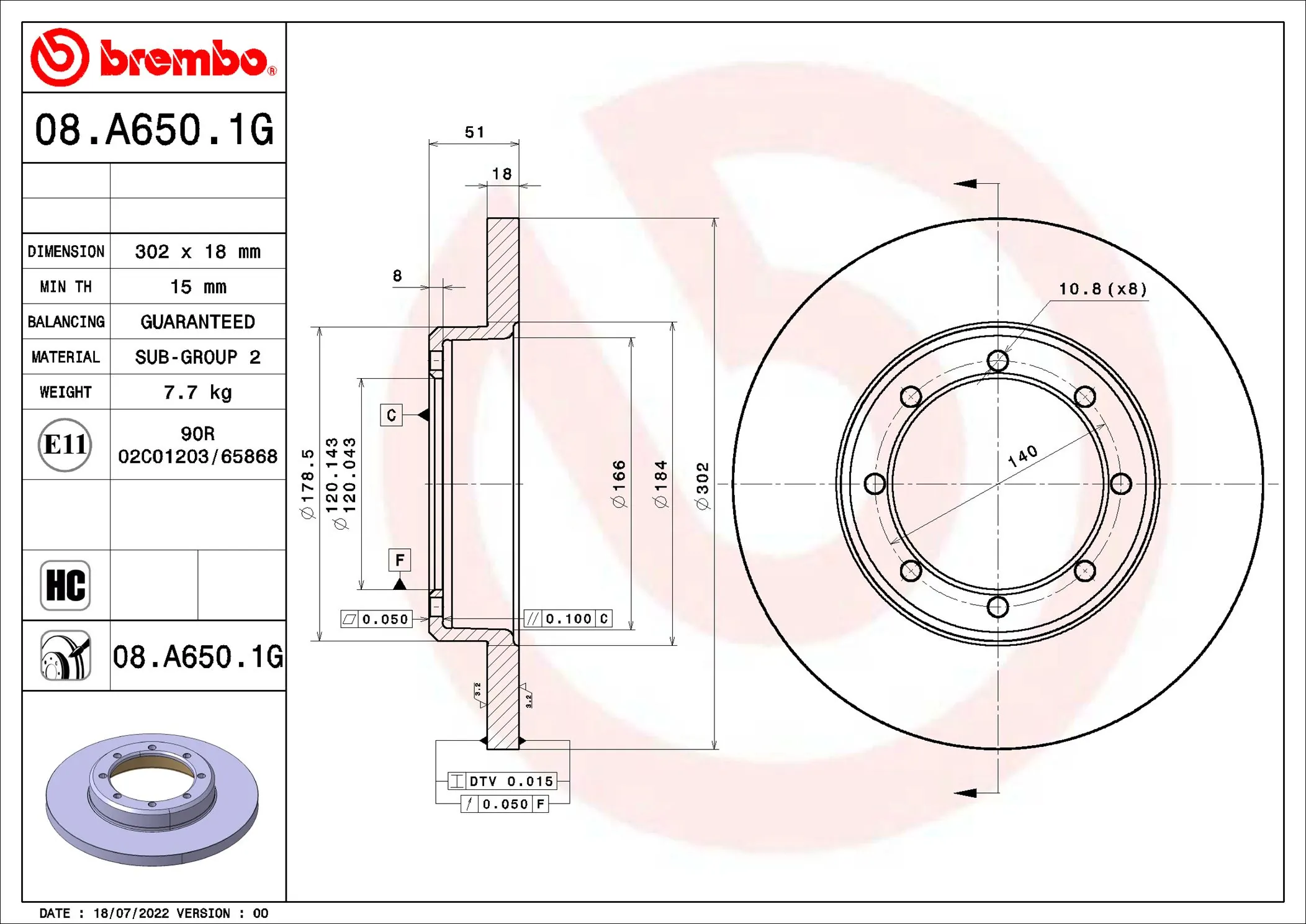 Kit de freins, frein à disques BREMBO KT 10 038