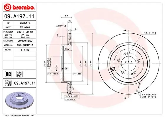 BREMBO 09.A197.11
