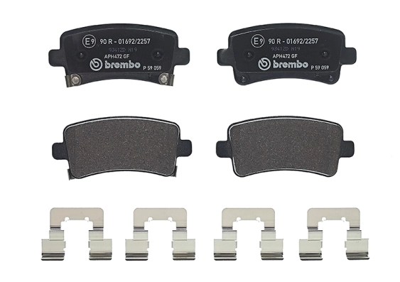Kit de plaquettes de frein, frein à disque BREMBO P 59 059