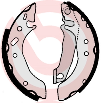 Jeu de mâchoires de frein BREMBO S 24 519