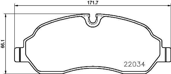 BREMBO P 24 171 — Колодка гальм. диск. передн. (вир-во BREMBO)