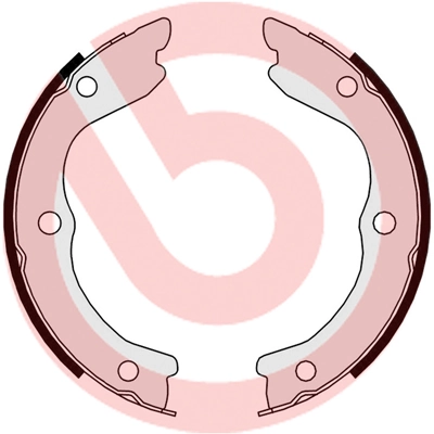 Jeu de mâchoires de frein, frein de stationnement BREMBO S 56 543