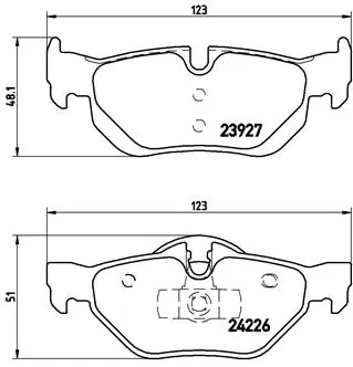 BREMBO P06038 — Колодки гальмівні дискові (комплект 4 шт)