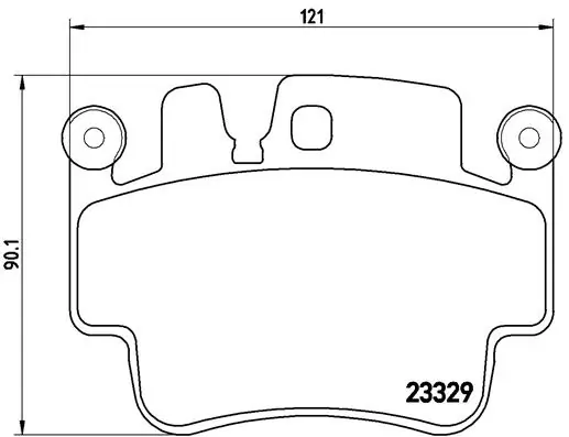 Kit de plaquettes de frein, frein à disque BREMBO P 65 009